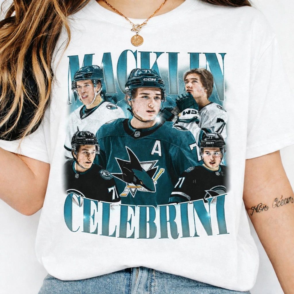 Macklin Celebrini Sharks Bootleg Vintage Shirt Unisex