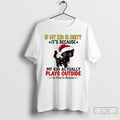 Classic Black Cat If My Kid Is Dirty Its My Kid Actually Plays Outside Christmas Unisex
