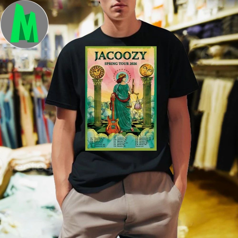 Original Jacoozy Spring Tour 2026 Poster Shirt Unisex
