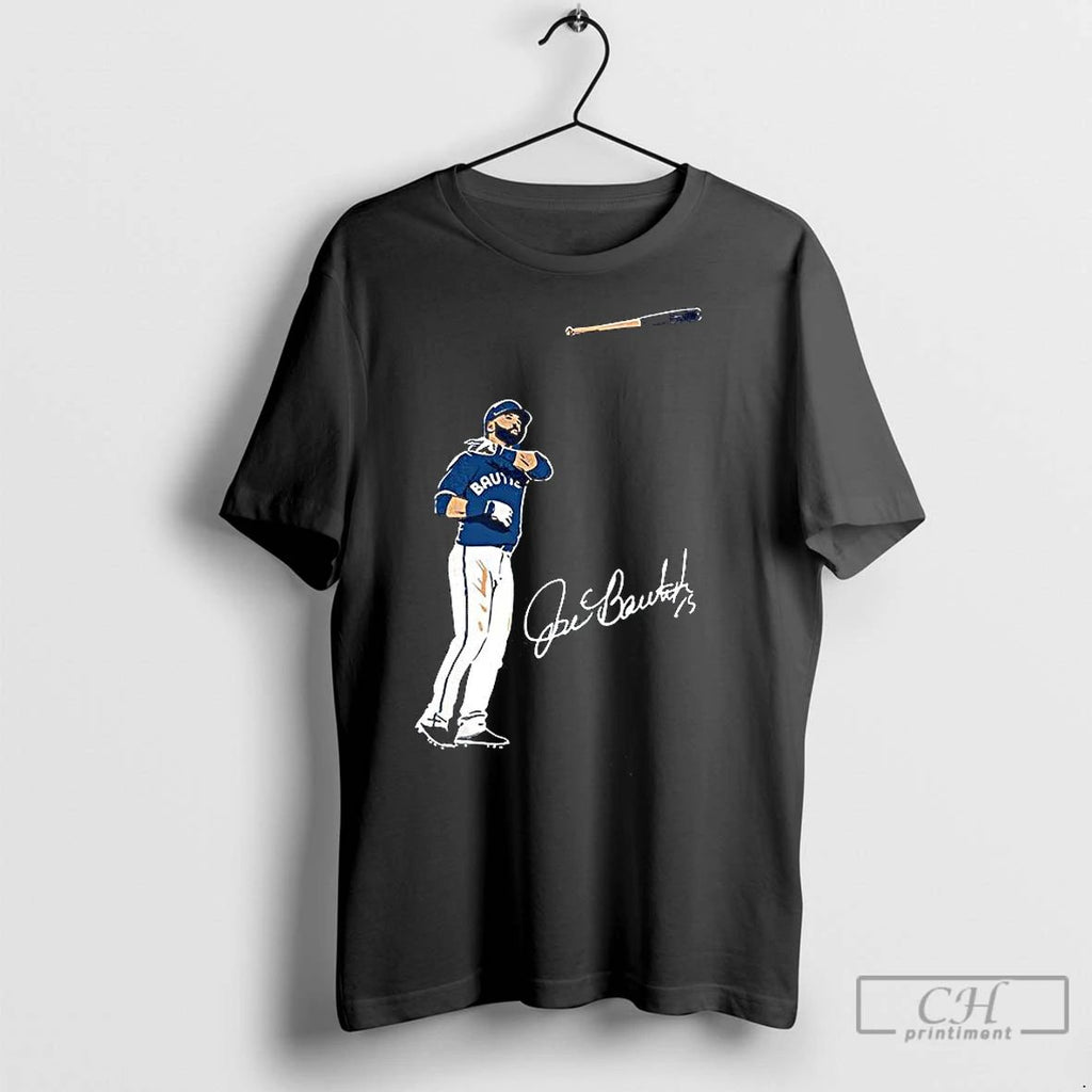 Premium Jose Bautista Baseball Player The Bat Flip Signature Unisex