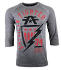 AMERICAN FIGHTER Men's CENTRAL RAGLAN Athletic Biker MMA S-3XL Unisex
