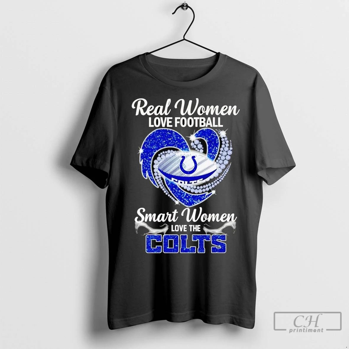 Premium Real Women Love Football Smart Women Love The Colts Diamond Unisex