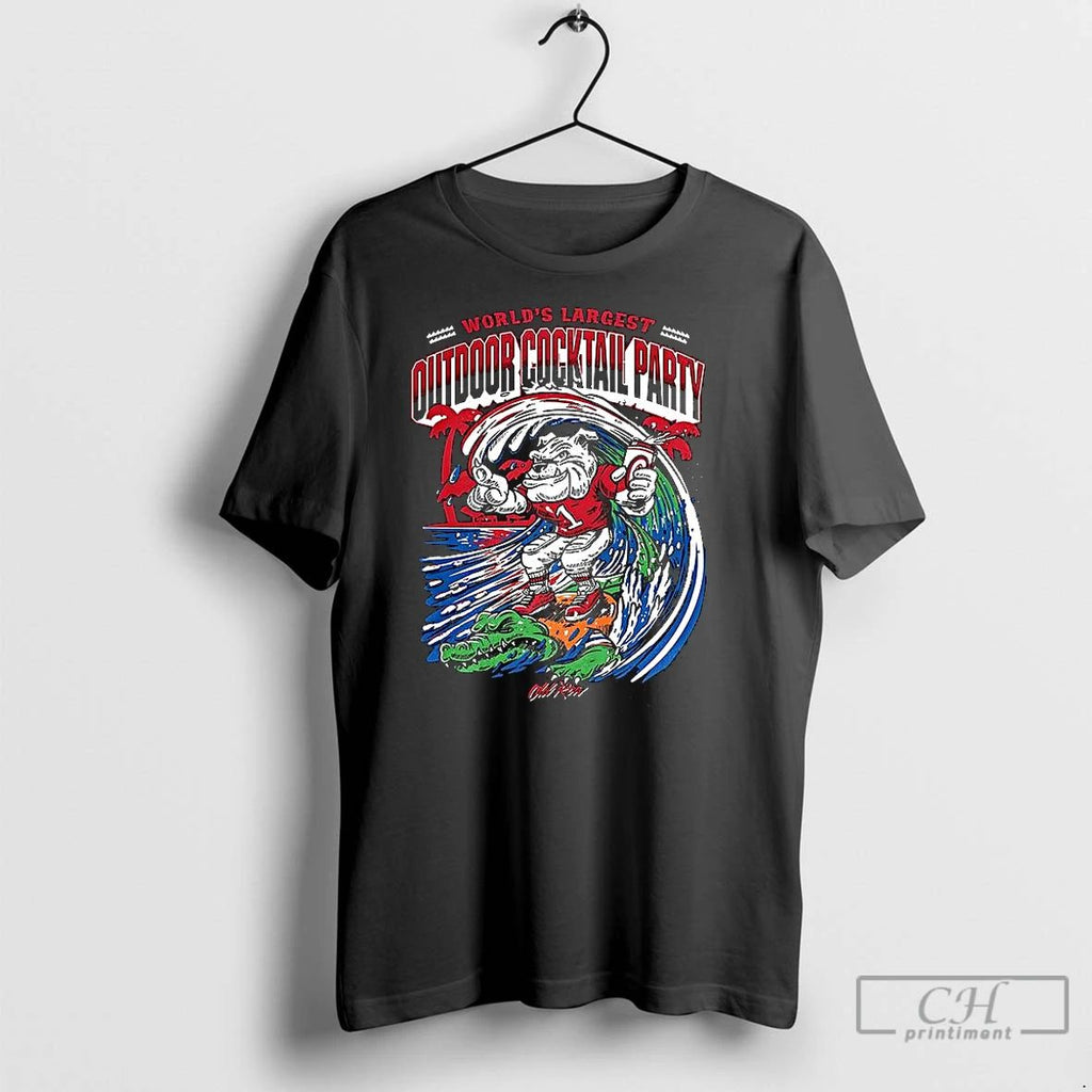 Classic Georgia Bulldogs Vs Florida Gators Worlds Largest Outdoor Cocktail Party Mascot Unisex
