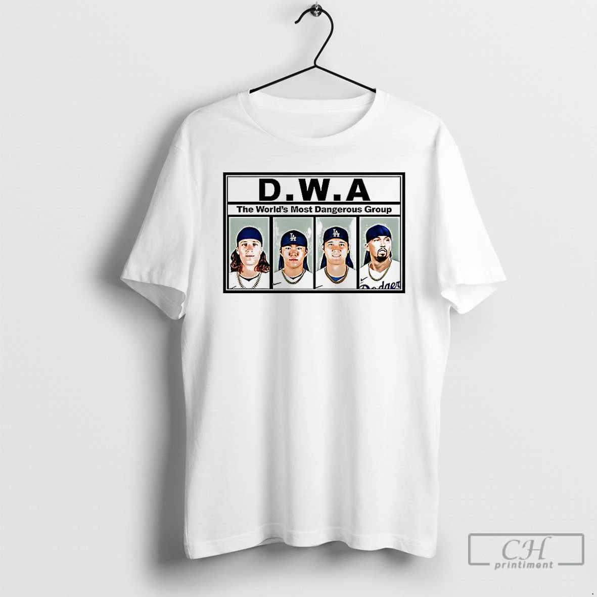 Classic Los Angeles Dodgers Baseball Dwa The Worlds Most Dangerous Group T Shirts Unisex