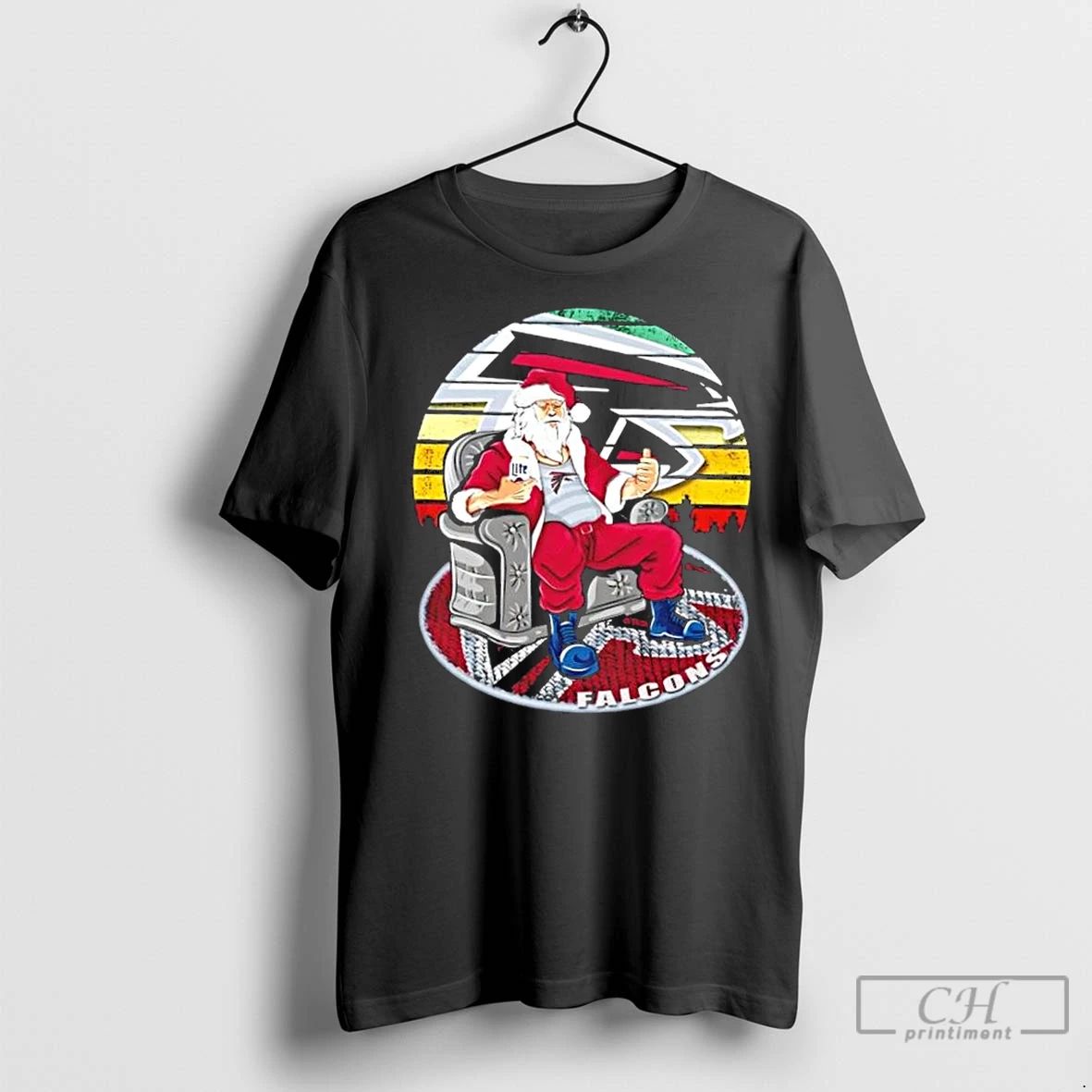 Premium Atlanta Falcons X Santa Claus Christmas Vintage Unisex
