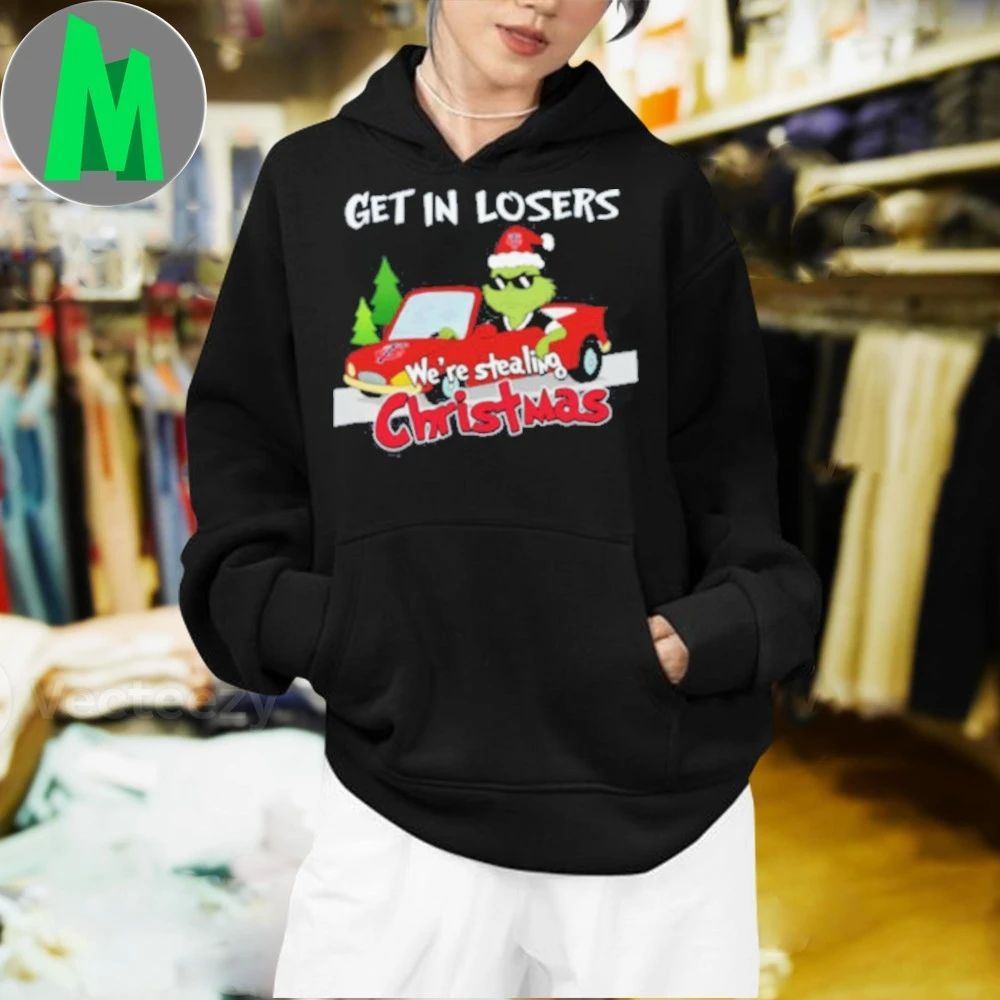 Minnesota Twins Grinch Christmas Get In Losers We’re Stealing Christmas Holiday Logo Shirt