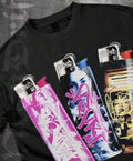 Men’s large Graphic Print Black Long Sleeve Men’s Art Streetwear Unisex
