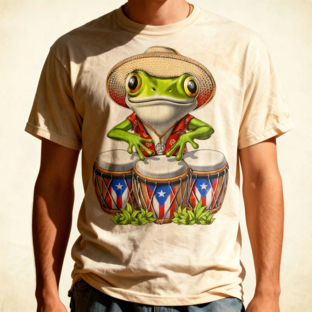 Puerto Rico Coqui Frog Boricua Puerto Rican Flag Taino Unisex