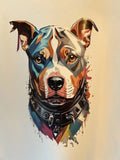 Graphic Pit Bull Dog Lover Large Size White Color Unisex