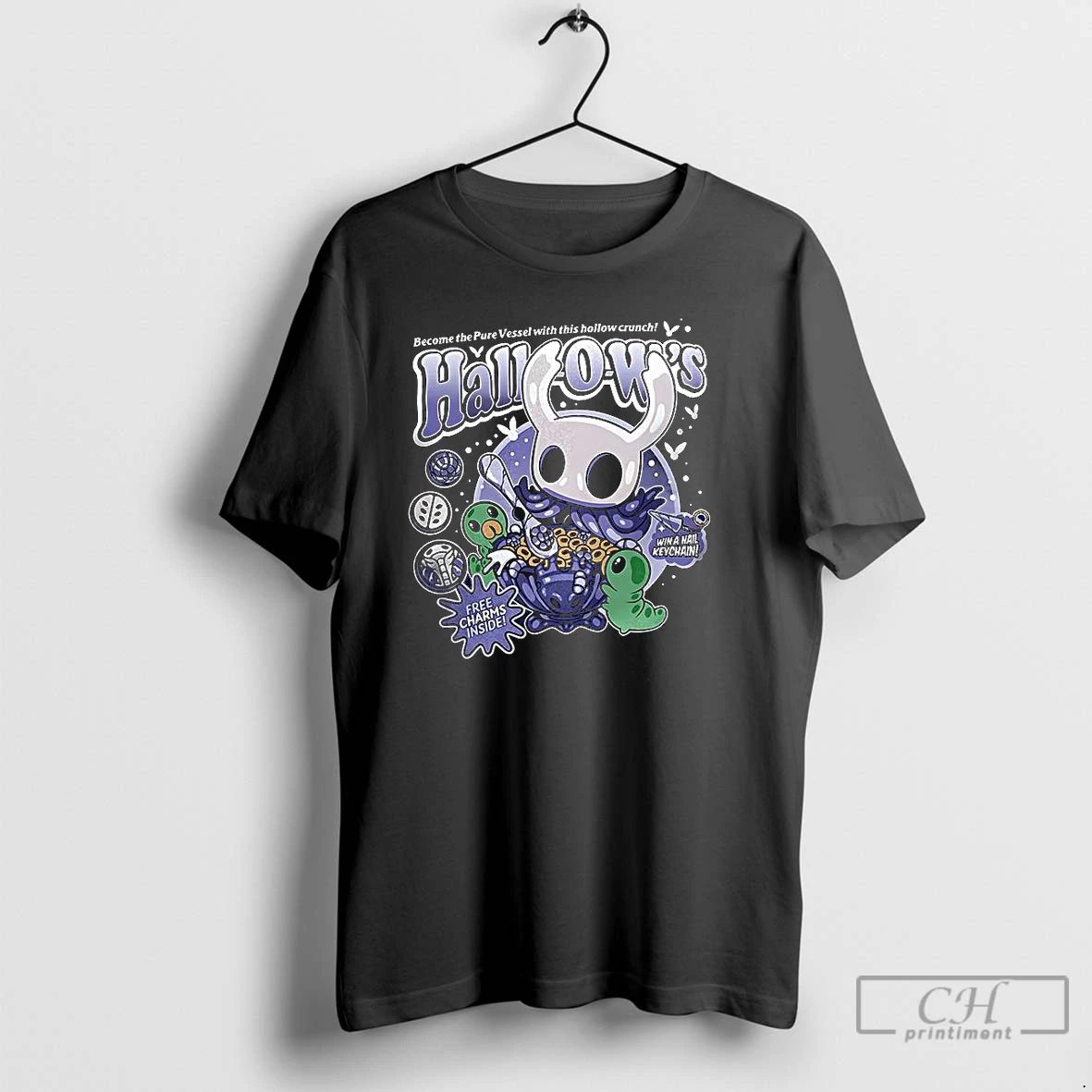 Premium Hallow Cereal Hollow Knight Free Charms Inside Win A Nail Key Chain T Shirts Unisex