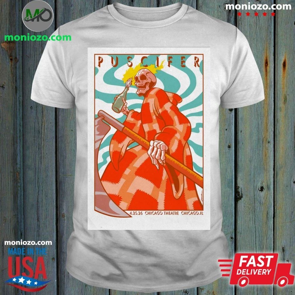 Puscifer Apr 25 2026 The Chicago Theatre Show Poster Shirt Unisex