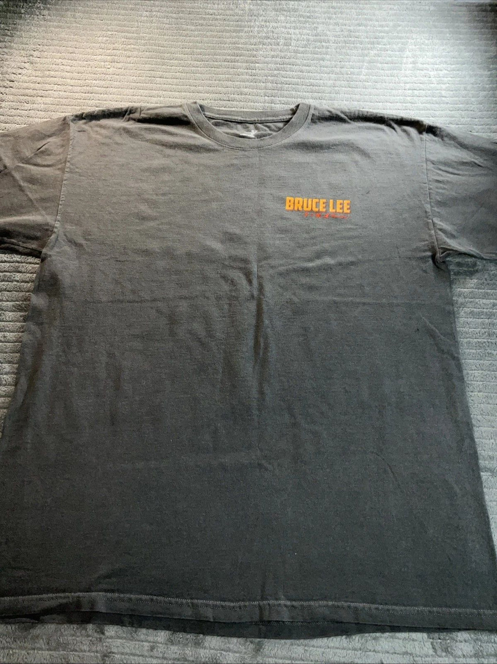 Bruce Lee Lessons Portrait Graphic Gray Retro 1973 Size XL Unisex