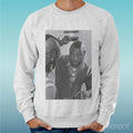Felpa Man Light Sweater Light Grey " Mr.T Mirror Funny " Unisex