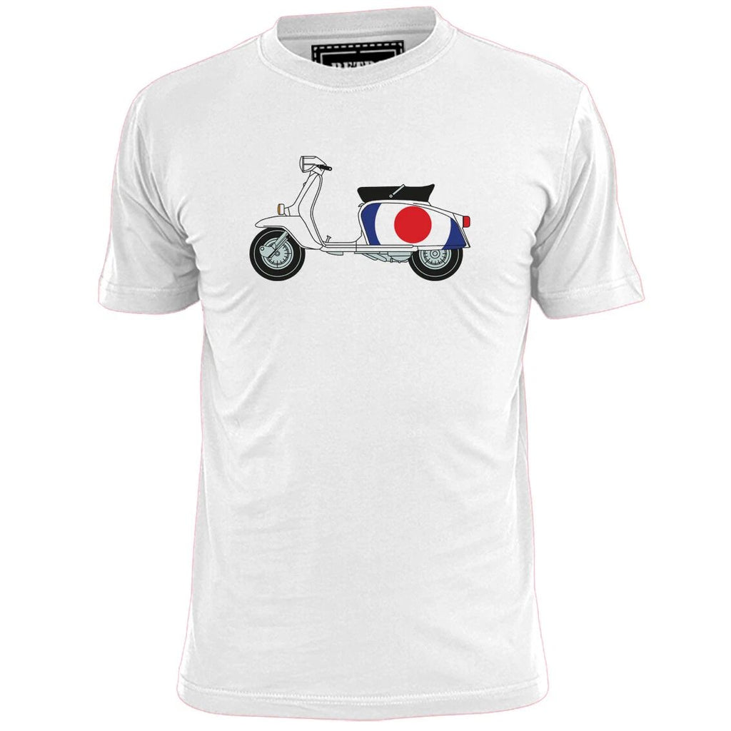 Mens Lambretta Target T Shirt Scooters Jam Weller Who Quadrophenia Unisex