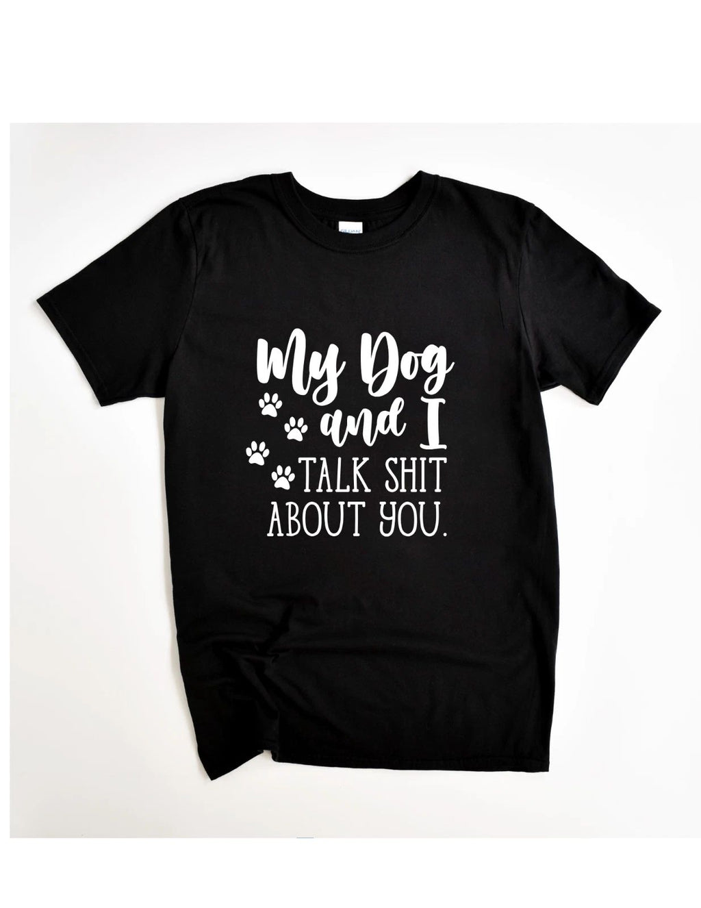 Funny Dog Lover - My Dog and I– Milltex Brand – Unisex Black Tee Unisex