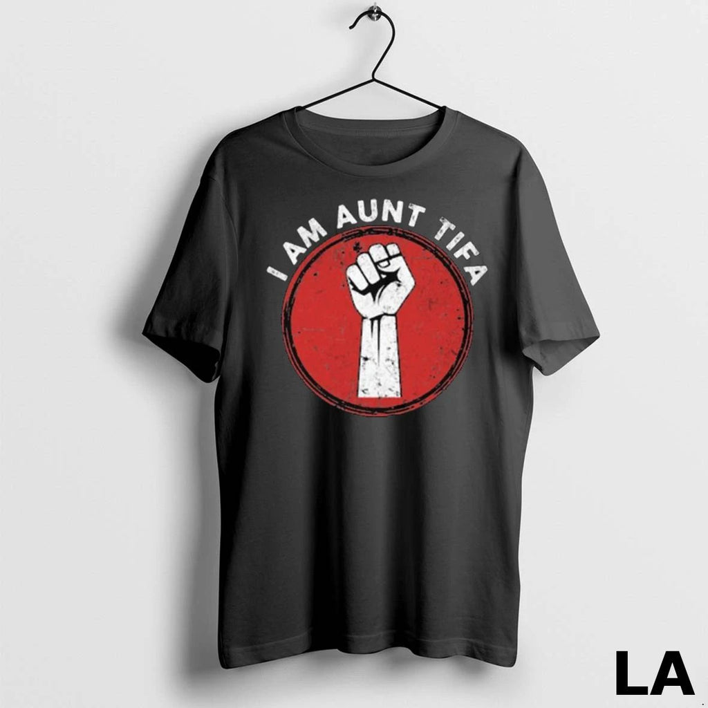 Original I Am Aunt Tifa Raised Fist Long Sleve Unisex