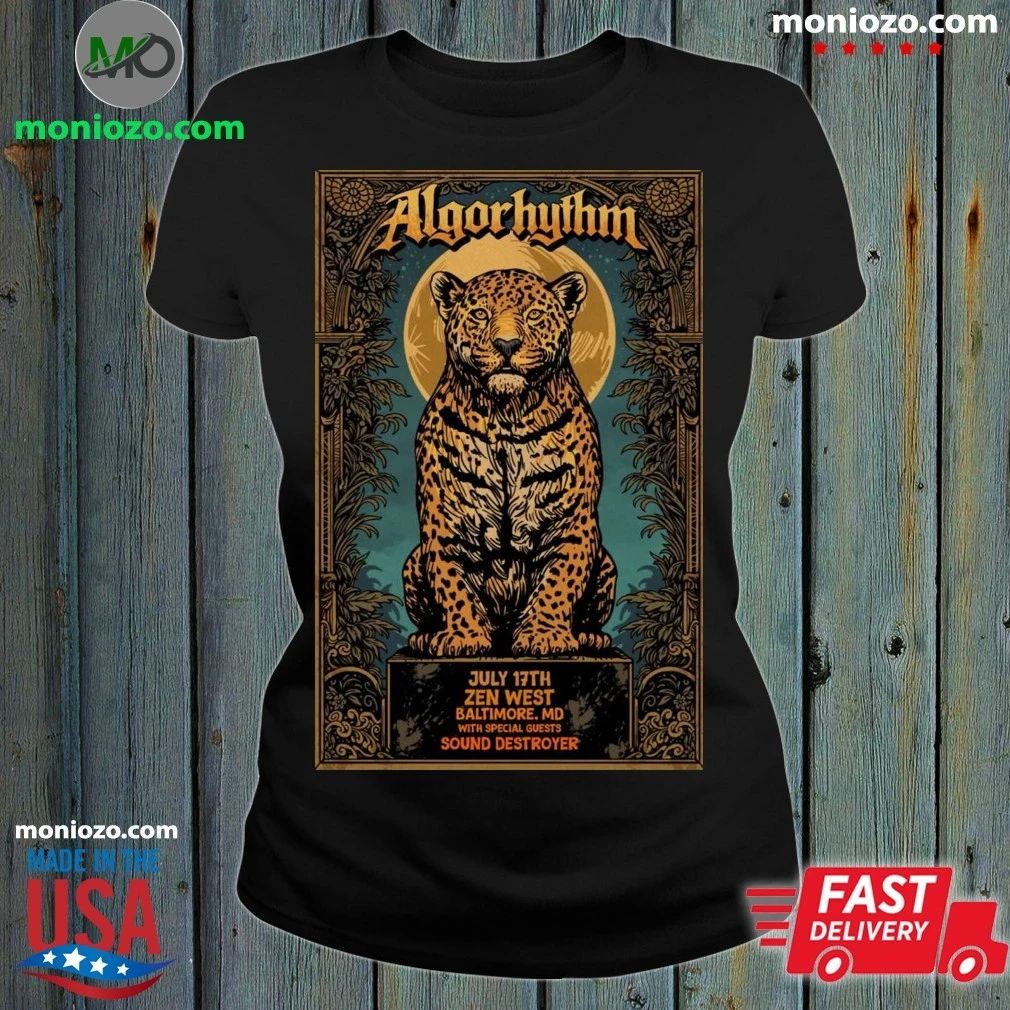 Poster Algorhythm At Sound Destroyer In Baltimore, MD On July 17, 2026 Shirt Unisex