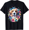 Floral Beagle Mom Dog Lovers Cute Mama Puppy Mother's Day Unisex