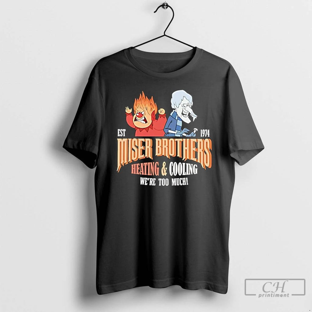 Classic Miser Brothers Heating And Cooling 2025 T Shirts Unisex