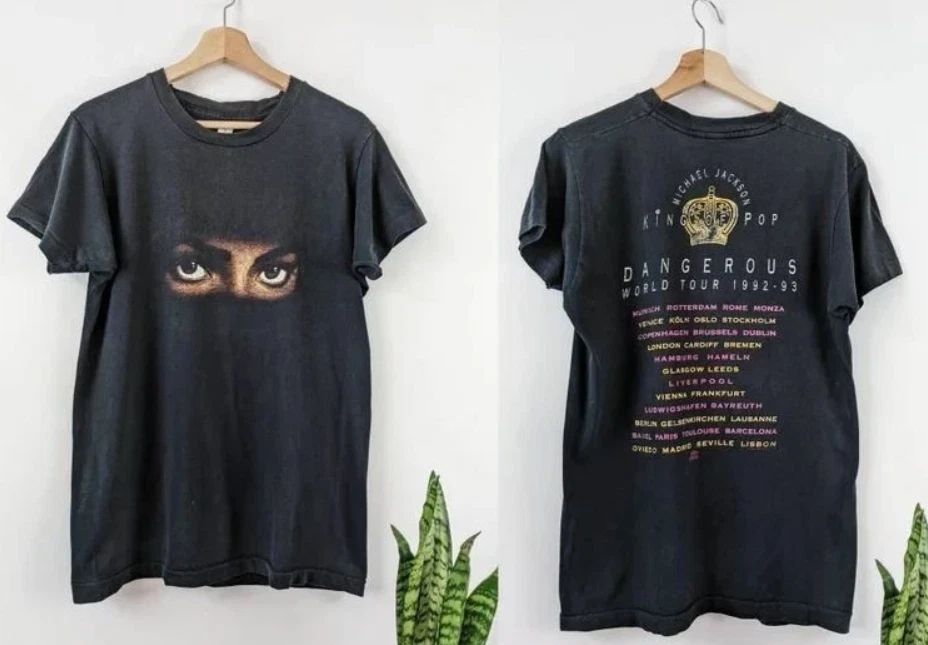 Vintage Michael Jackson Merch Dangerous 1992-93 World Tour Unisex