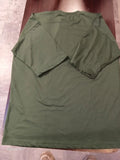 Classic Olive Green Long Sleeve Crew Neck Unisex