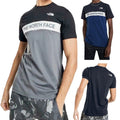 North Face Mens T Shirts Crew Neck Block Grid Casual Regular Fit Soft Cotton Tee Unisex