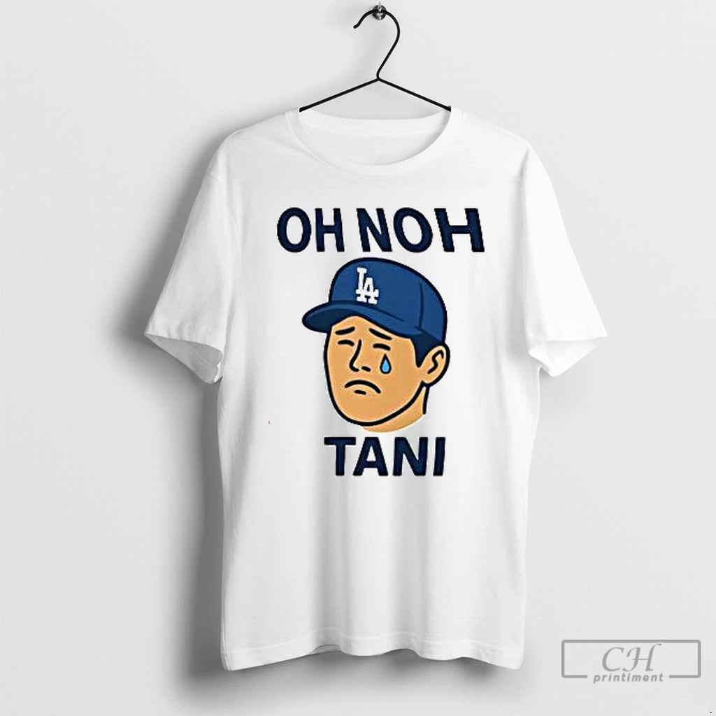 Premium Ohtani Oh Noh Tani Cry Cartoon T Shirts Unisex