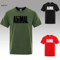 Animal T Shirt Mens Oversized Funny Tee Workout Gym 100% Cotton s S -3XL Unisex