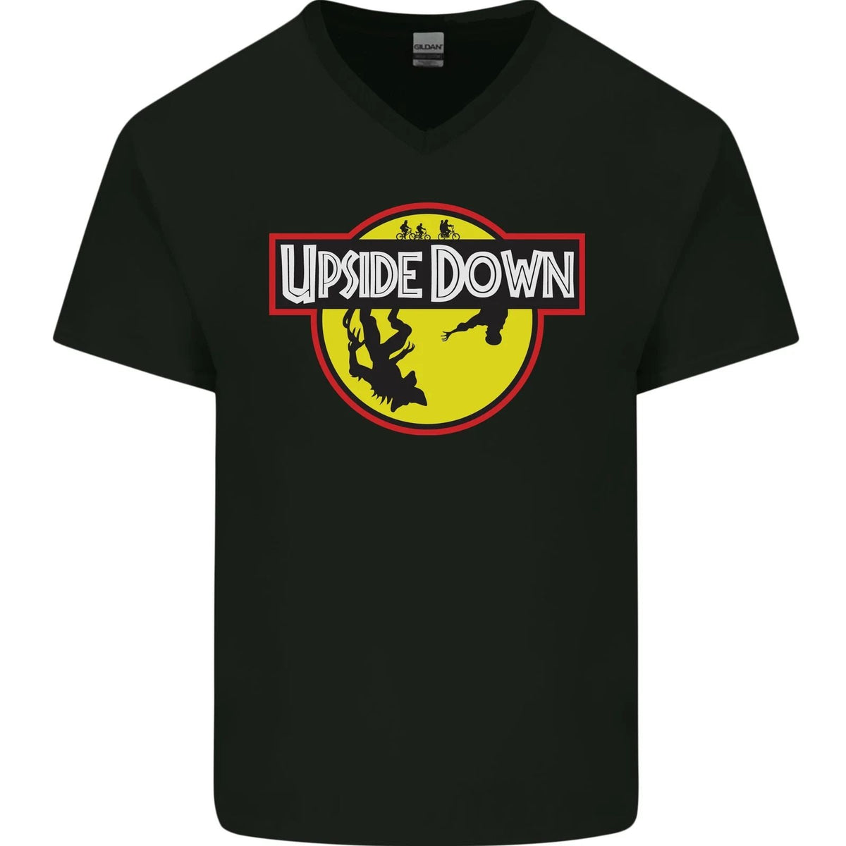 Upside Down SCI-FI TV Program Mens V-Neck Cotton Unisex