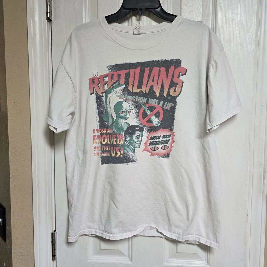 Reptilians Were Dinosaurs : Conspiracy Theory Sci-Fi Design Size 10 Unisex