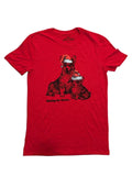 For The Love of Paws Waiting For Santa Dog Christmas Size S Red Unisex