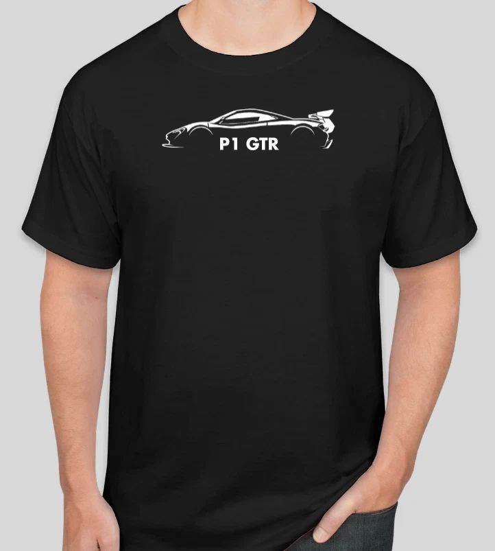 Simple P1 GTR CAR T Shirt Tee Sport Racing Gift Dad RACETRACK Unisex