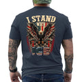 I Stand with ICE, Immigration and Customs Enforcement Patriotic US Flag ON BACK Unisex