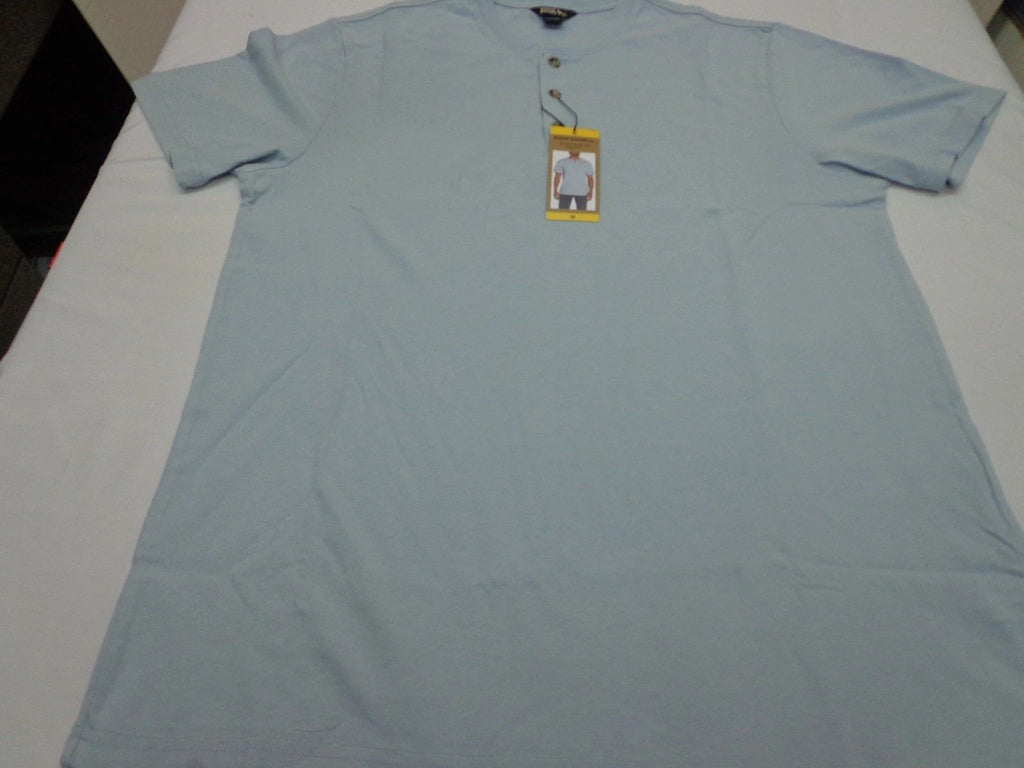Eddie Bauer Men's Short Sleeve Soft Henley Light Blue Size Medium NEW Unisex