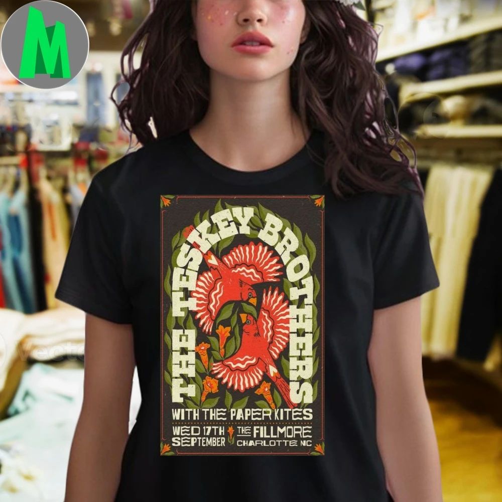 The Teskey Brothers The Fillmore Charlotte Sep 17 2025 Poster Shirt Unisex