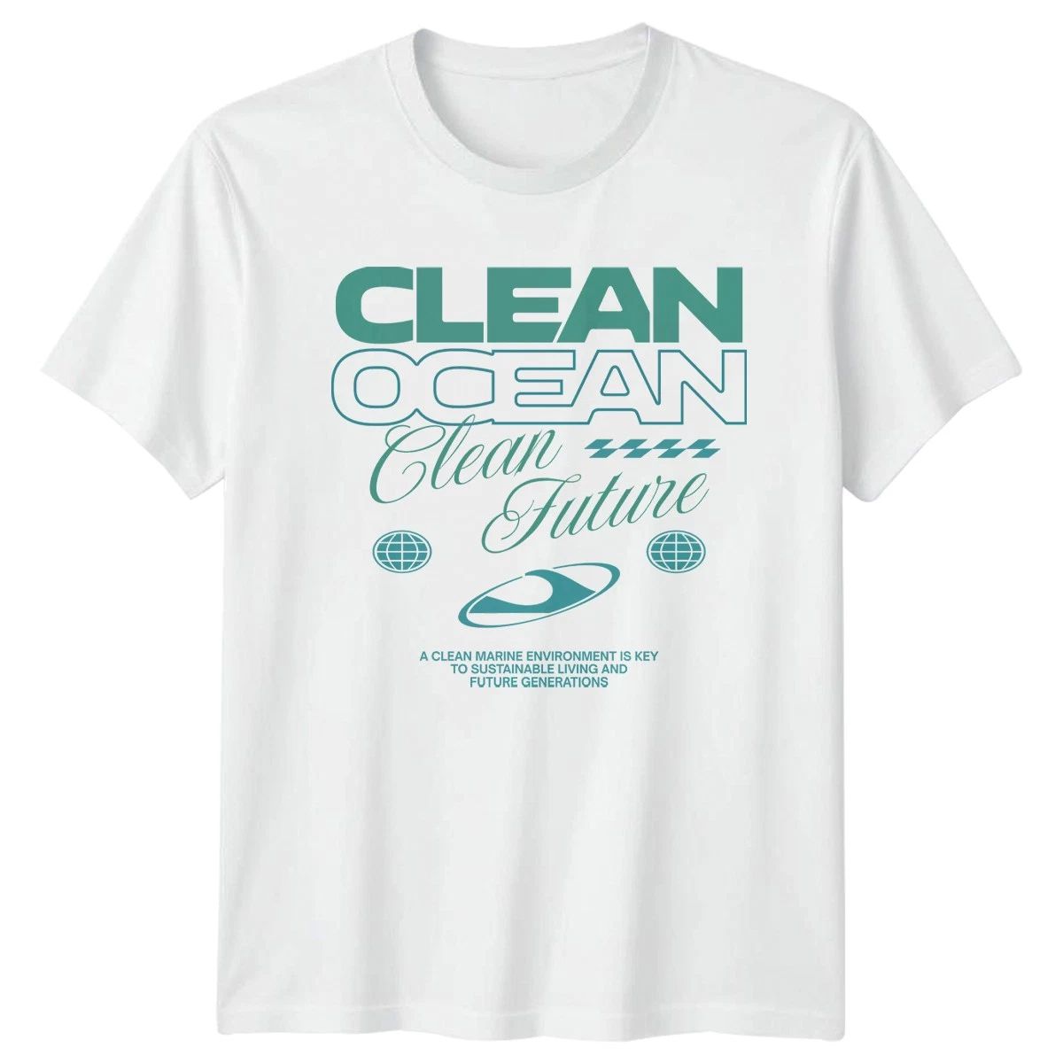 Clean Ocean Clean Future Environmental Earth Day Gift For Him And Her Unisex