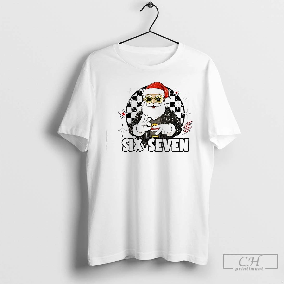 Premium 67 Meme Xmas Six Seven Santa Christmas T Shirts Unisex