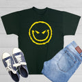 Evil Smile Face Sarcastic Humor Graphic Novelty Funny T Shirt Unisex