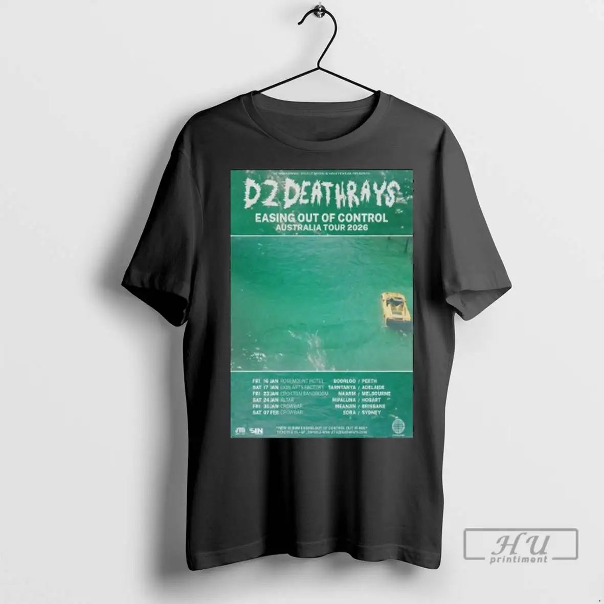 Trending Dz Deathrays Easing Out Of Control Australia Tour 2026 Long Sleve T Shirts Unisex