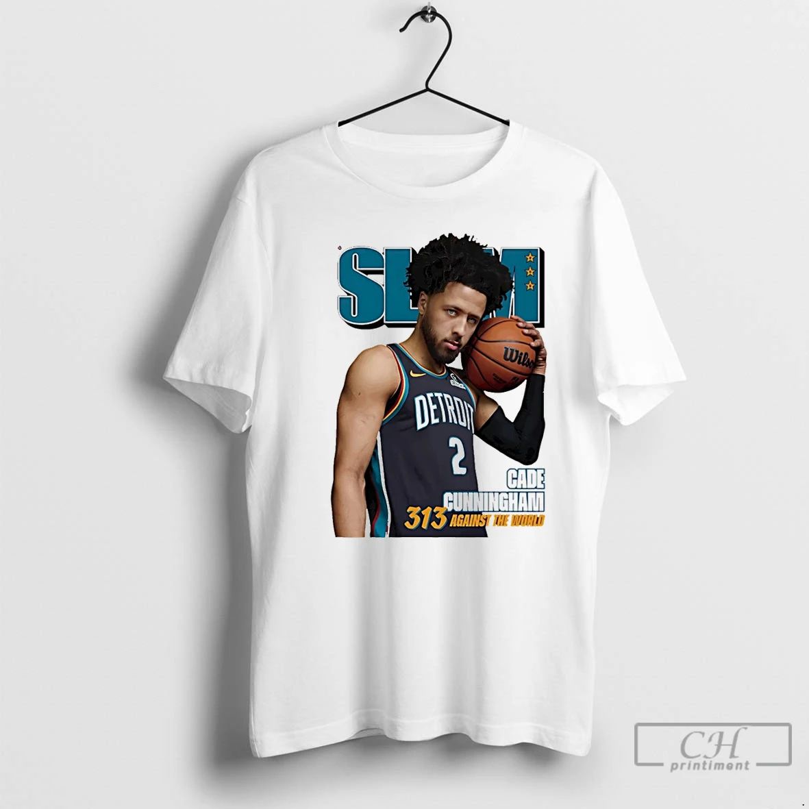 Premium Detroit Pistons Cade Cunningham 313 Against The World Christmas T Shirts Unisex