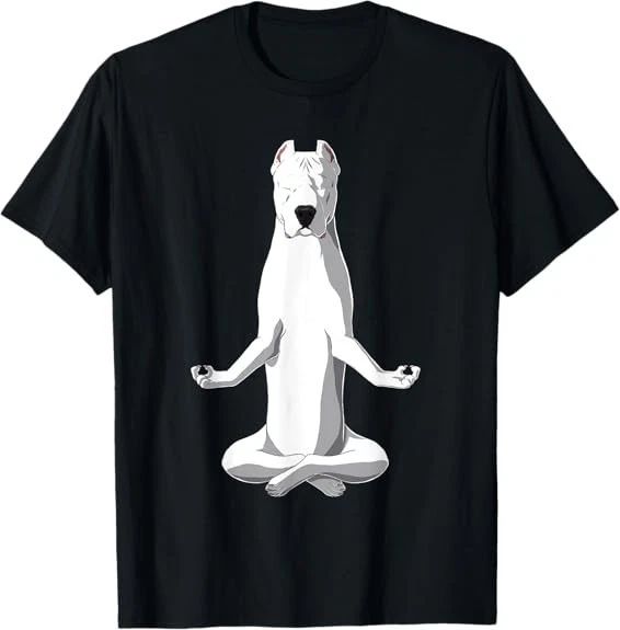 MOST POPULAR! Yoga Dog Dogo Argentino Design Best Gift Idea S-3XL Unisex