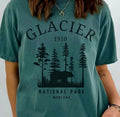 Glacier National Park Montana Comfort Tee Shirt Souvenir Gift Travel Unisex