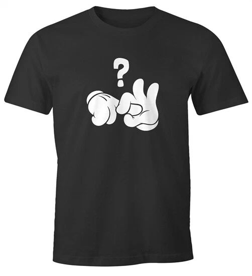 Mens Comic Hands Fucking Fucking Question Mark Fun Shirt Funny Unisex