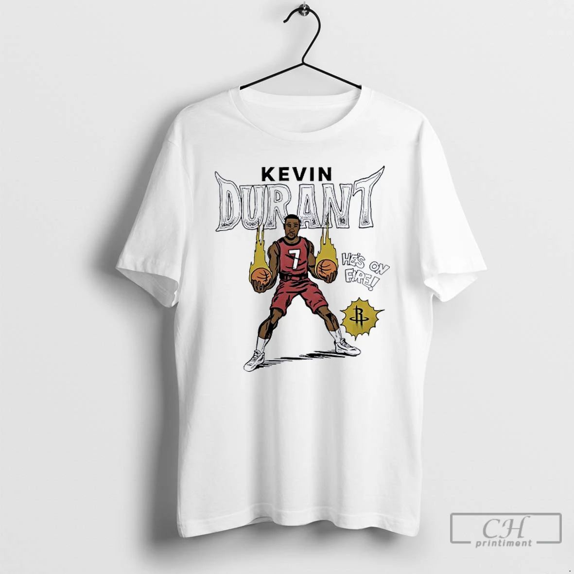 Classic Kevin Durant Houston Cockets Basketball Comic T Shirts Unisex