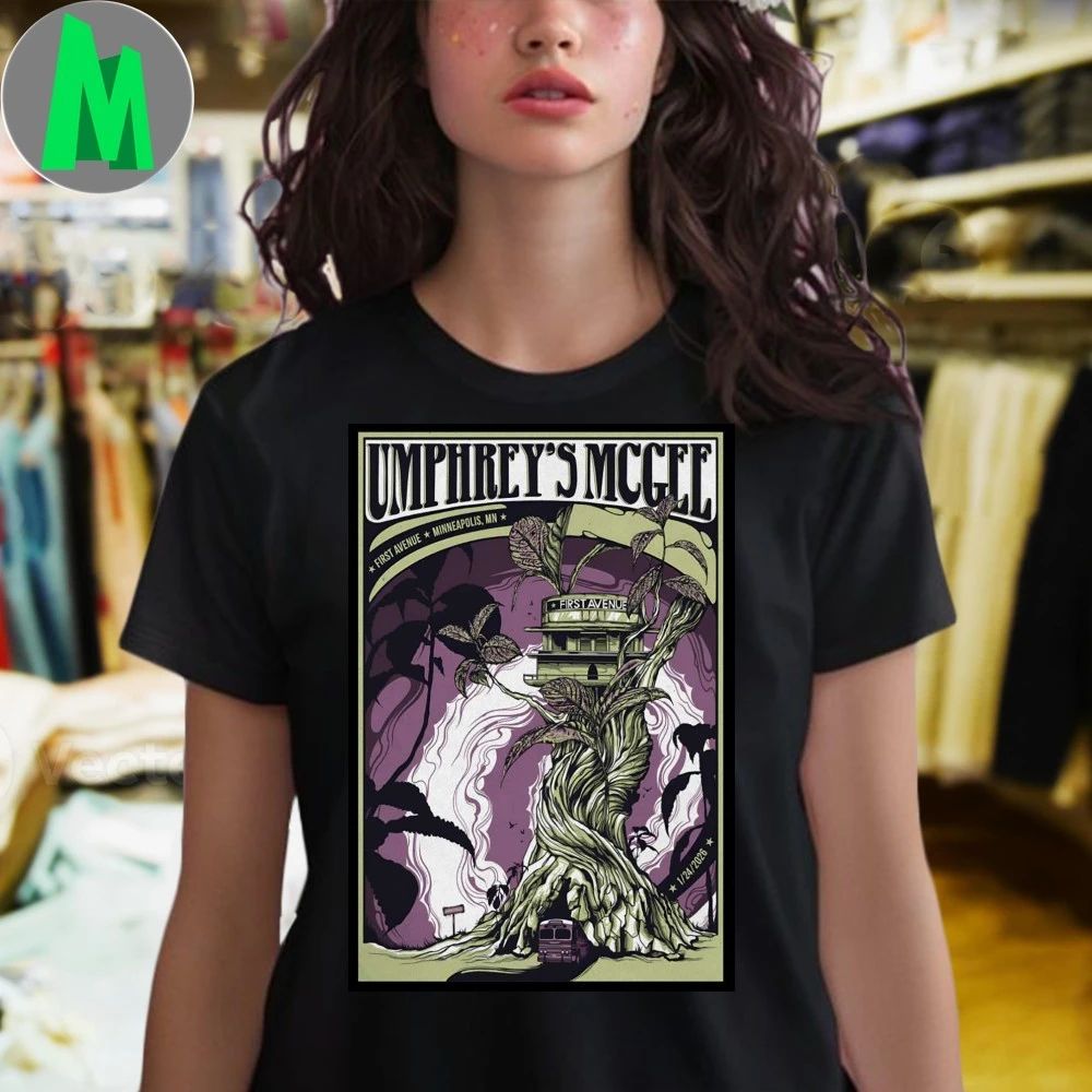 Original Umphrey’s Mcgee First Avenue Minneapolis Mn Jan 24 2026 Poster Shirt Unisex