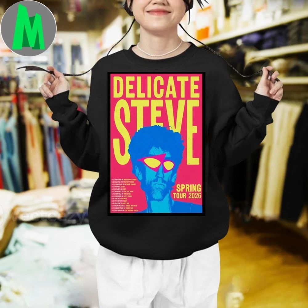 Original Delicate Steve Spring Tour 2026 Poster Unisex