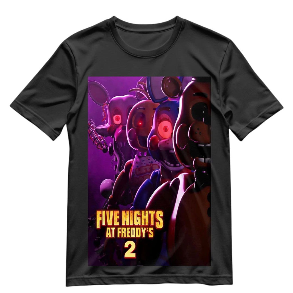 Five Nights At Freddys 2 T Shirt FNAF 2 Movie Shirt Graphic Tee S-XXXL Shirt V2 Unisex