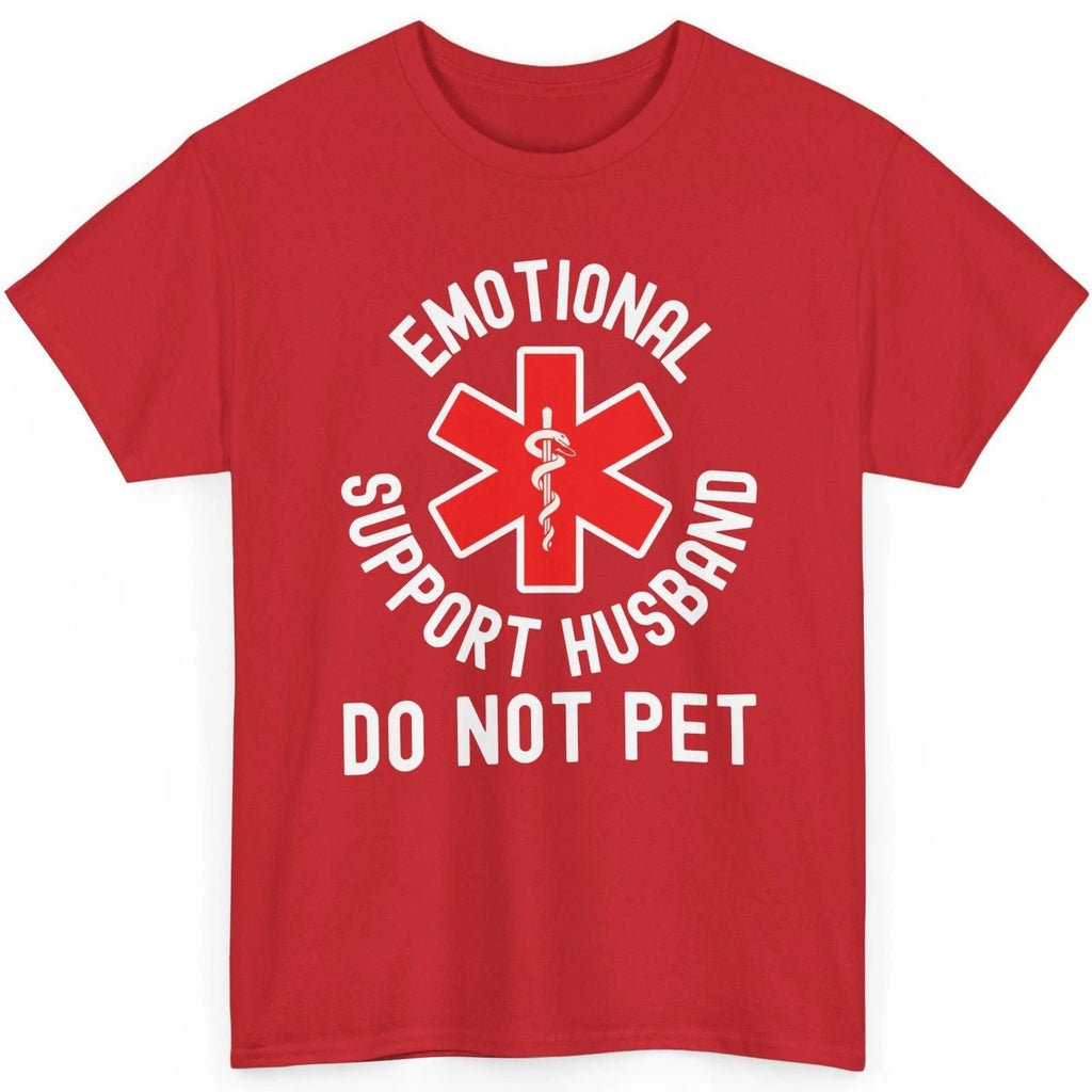 Emotional Support Husband Funny Do Not Pet Humor Gift Snake Emblem Unisex