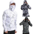 UPF50+ Mens Outdoor Fishing Sun Block Skin Protection Long Sleeve Unisex