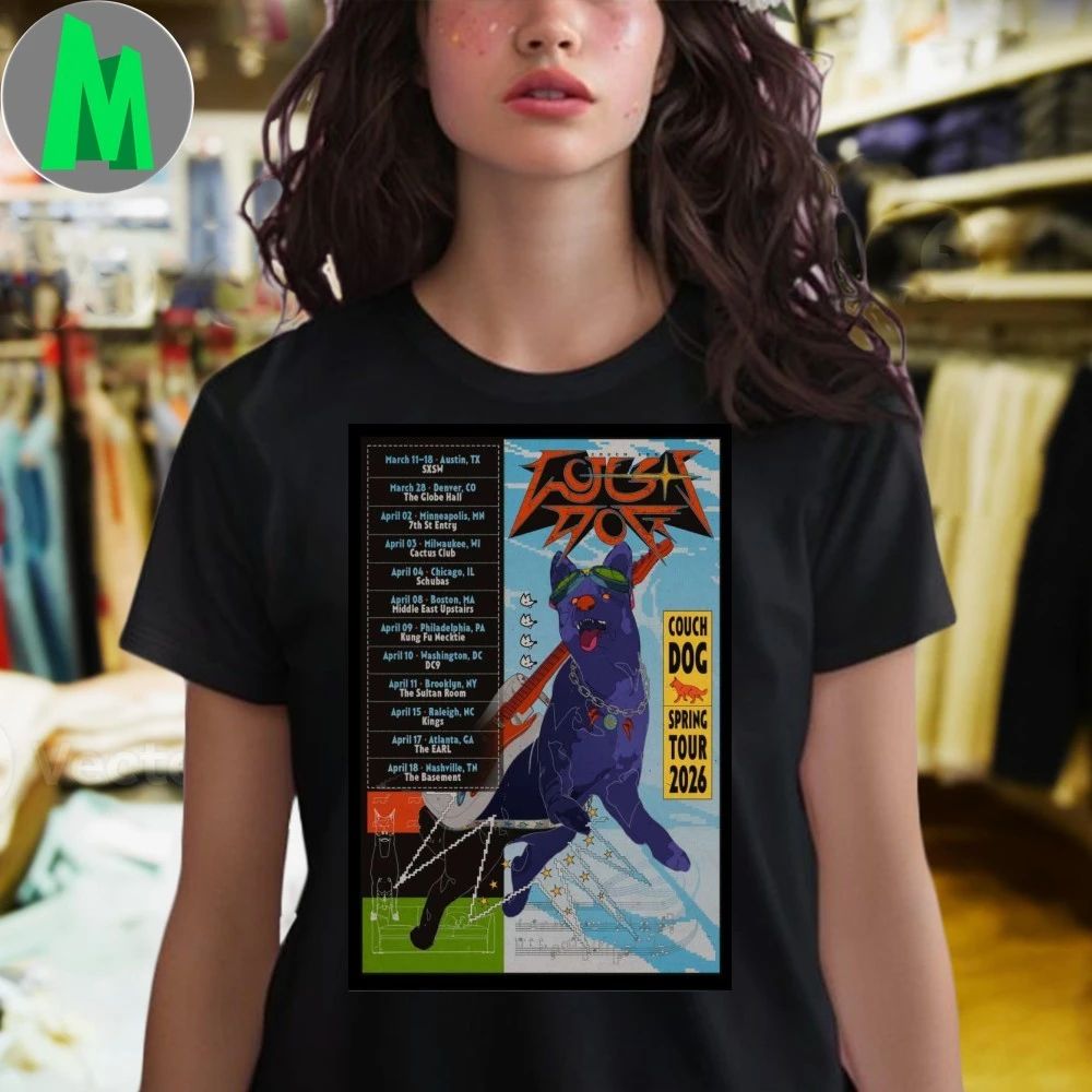 Poster Couch Dog Spring 2026 Tour Shirt Unisex